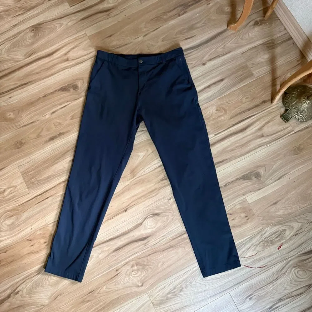 Lululemon Commission Pant Classic Warpstreme 33.5” True Navy Trousers Size 34T